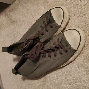 Converse X John Varvatos Grey Hi Top Size 10.5 Mens